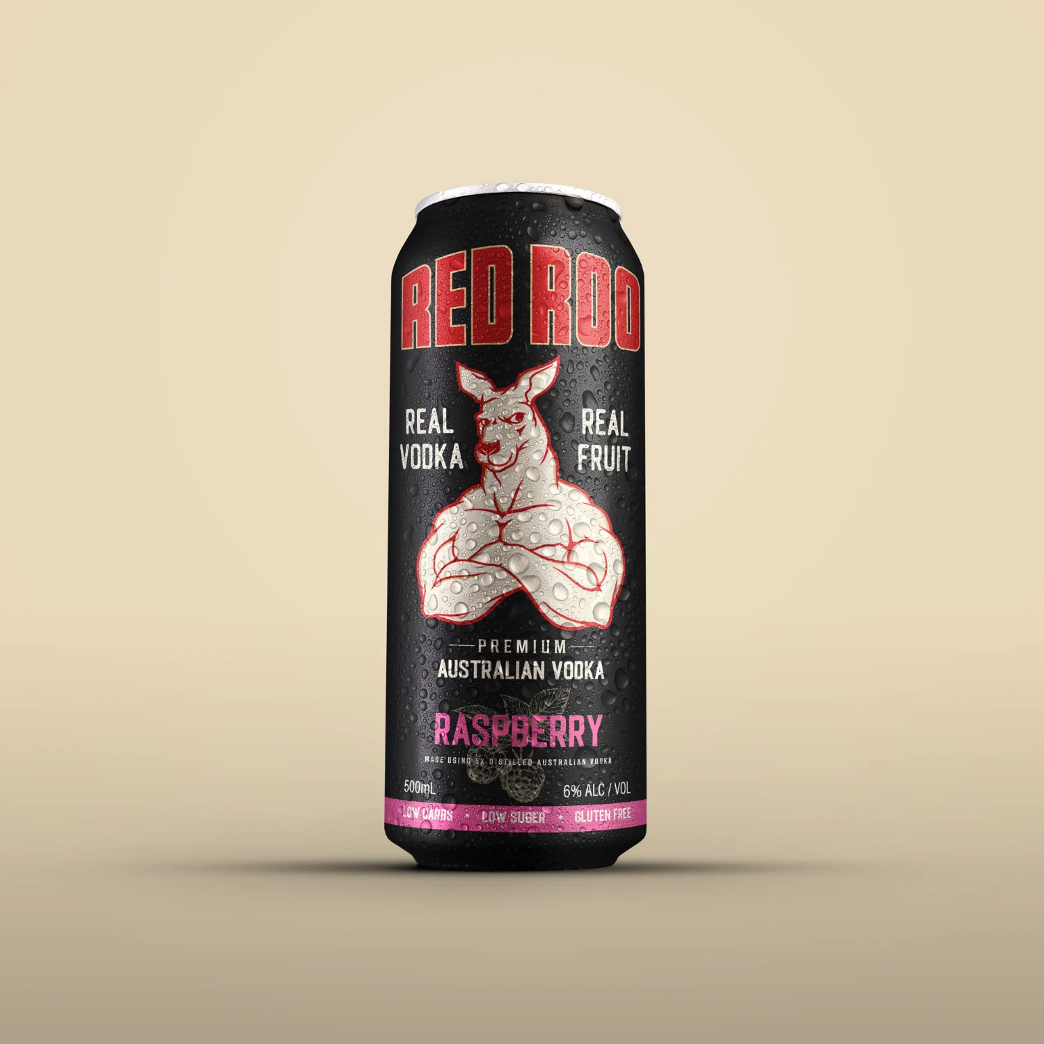 Raspberry & Soda 500ml Black Cans - Image 3
